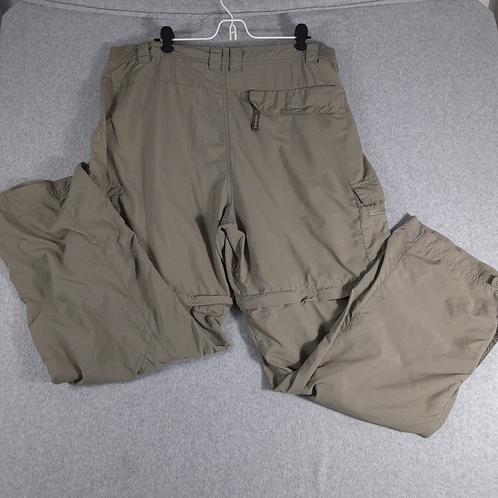 Columbia Titanium Convertible Cargo Pants Mens XL Khaki Tan Hiking Zip Off